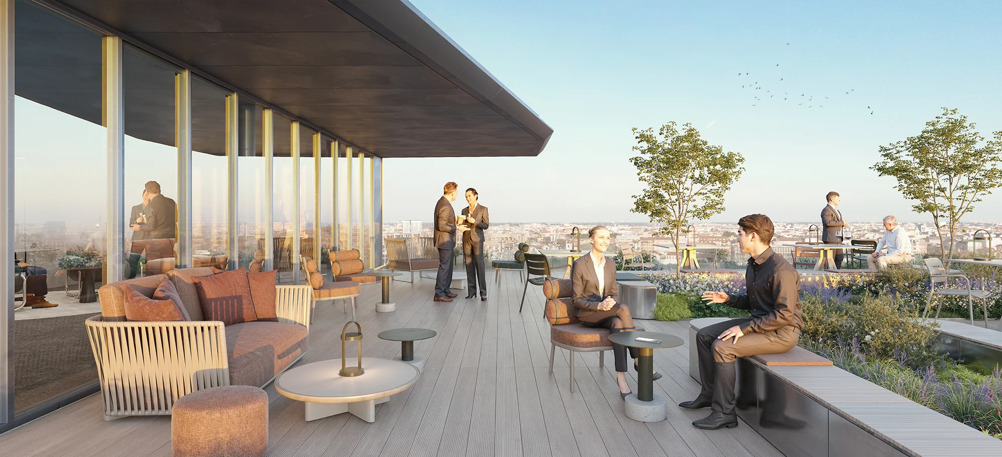 Terrazza palazzo via filzi 25 ex palazzo galbani uffici in vendita e in affitto - Filzi 25